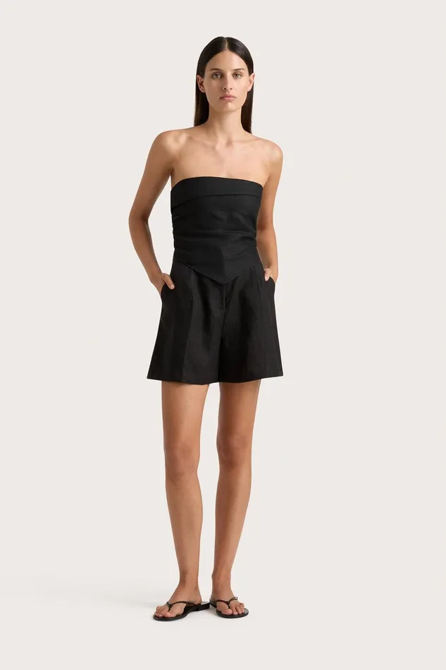 Women Antibes Short Black Faithfull The Brand Skirts and Shorts Women Antibes Short Black Faithfull The Brand Skirts and Shorts