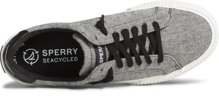 Women Bermuda SeaCycled Canvas Sneaker Black Sperry Sneakers Women Bermuda SeaCycled Canvas Sneaker Black Sperry Sneakers