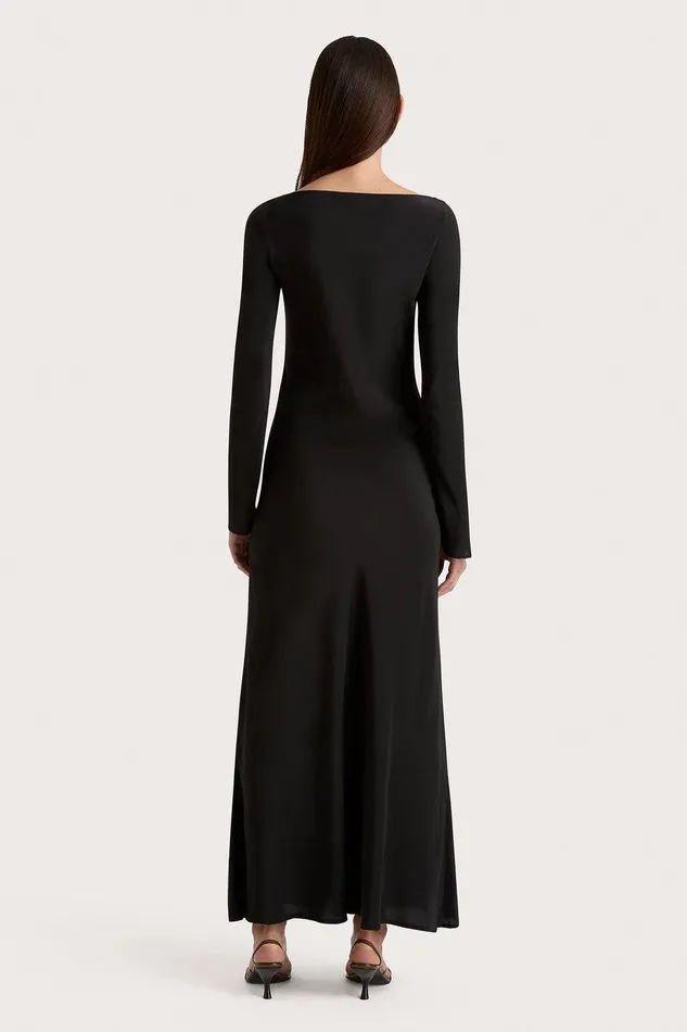 Women Biarritz Maxi Dress Black Faithfull The Brand Dresses Women Biarritz Maxi Dress Black Faithfull The Brand Dresses