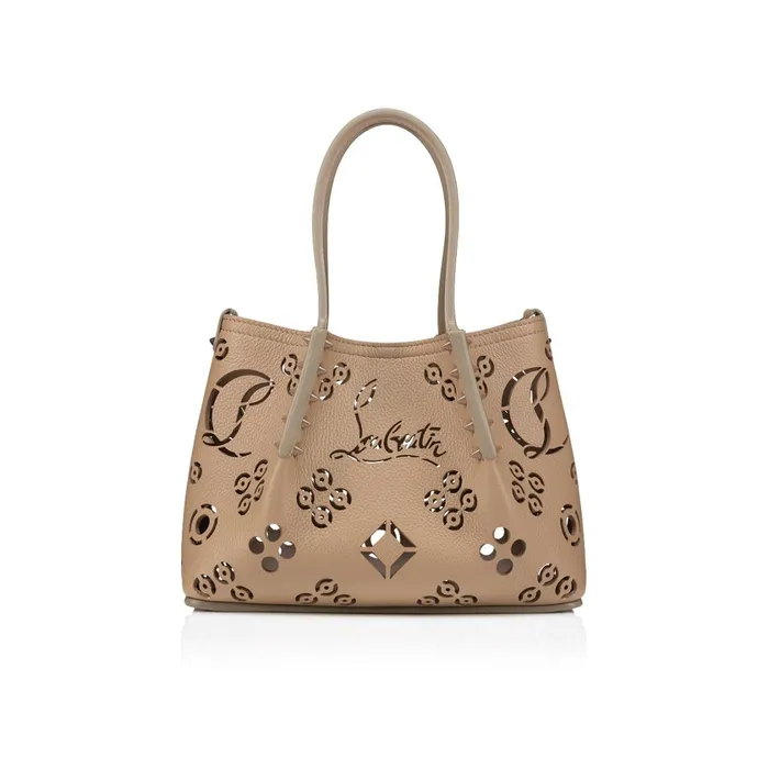 Women Cabarock Mini Tote Bag 8211 Perforated Calf Leather Loubinthesky 8211 Roca Brown Christian Louboutin Shoulder Bags Women Cabarock Mini Tote Bag 8211 Perforated Calf Leather Loubinthesky 8211 Roca Brown Christian Louboutin Shoulder Bags