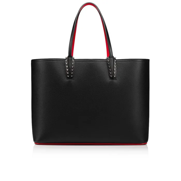 Women Cabata Tote Bag 8211 Calf Leather 8211 Black Black Christian Louboutin Shoulder Bags Women Cabata Tote Bag 8211 Calf Leather 8211 Black Black Christian Louboutin Shoulder Bags