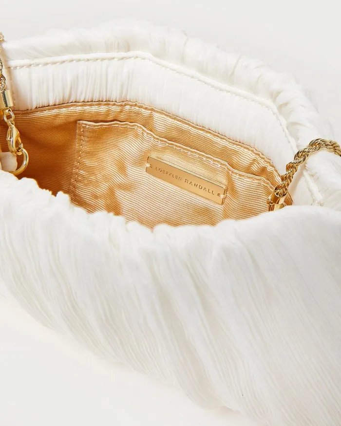 Women Clutches Loeffler Randall Brit Pearl Flat Pleated Clutch L Clutches L Handbags