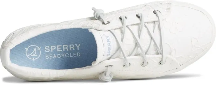 Women Crest Vibe Platform Lace Platform Sneaker White Sperry Sneakers