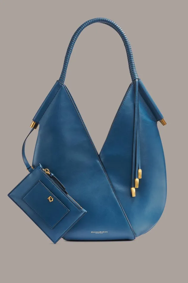 Women Donna Karan Crossbody Bags And Satchels BALDWIN MINI SHOULDER BAG Peacock