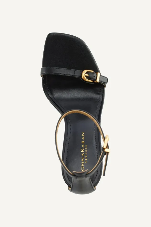 Women Donna Karan Heels And Wedges DK ANKLE STRAP SANDAL Black