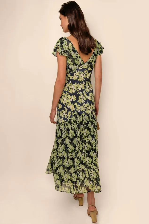 Women Dresses RIXO Cinzia Marais Floral Green Women Dresses RIXO Cinzia Marais Floral Green
