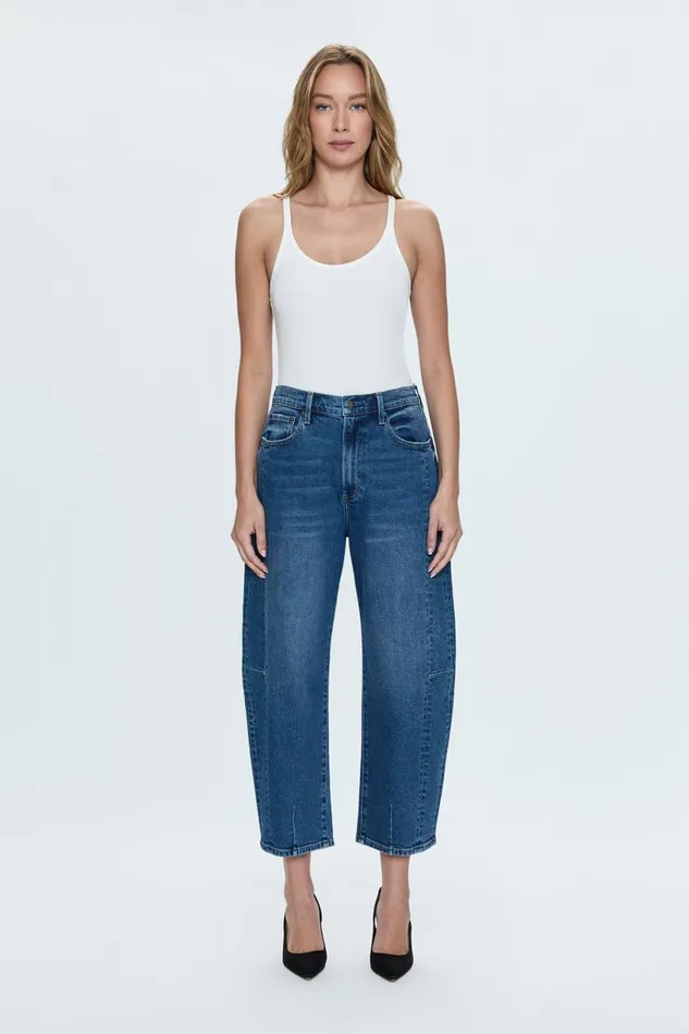 Women Eli High Rise Barrel Jean 8211 Augustus Pistola Denim Denim