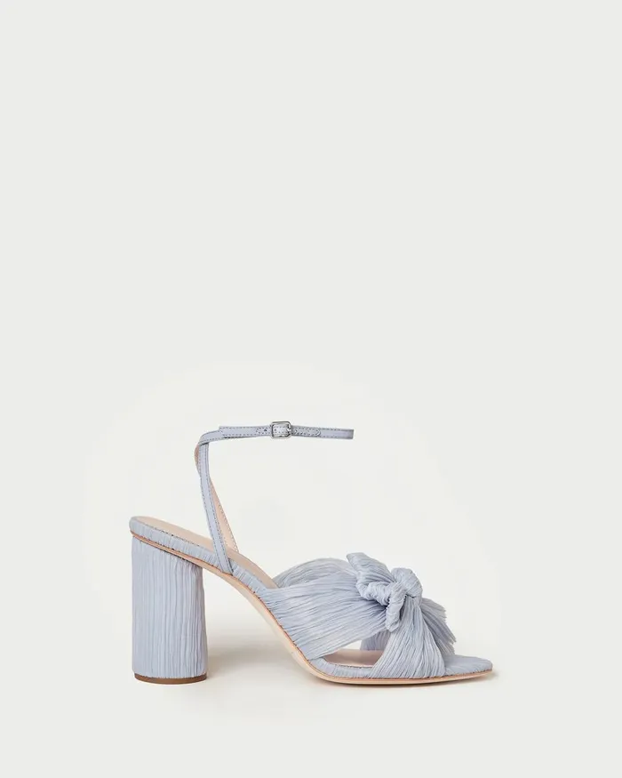 Women Heeled Sandals Loeffler Randall Camellia Blue Bow Heel
