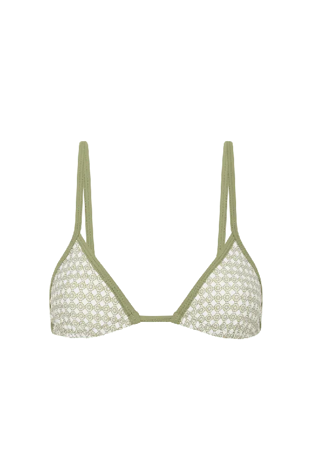 Women Manon Bikini Top Oliander Khaki Faithfull The Brand Swim Women Manon Bikini Top Oliander Khaki Faithfull The Brand Swim