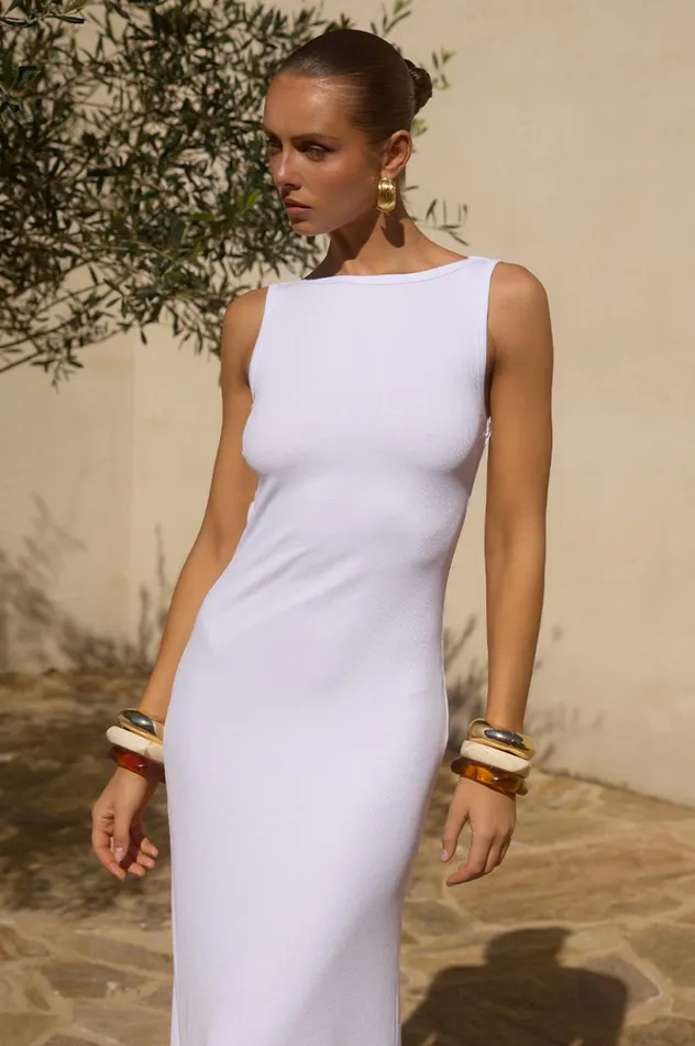 Women Maxi Dresses Runaway The Label REEF MAXI DRESS White