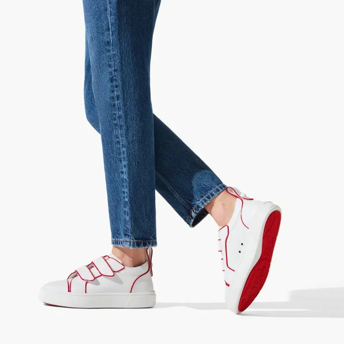 Women Maxi Toyototoy Sneakers 8211 Calf Leather 8211 White White Christian Louboutin Sneakers