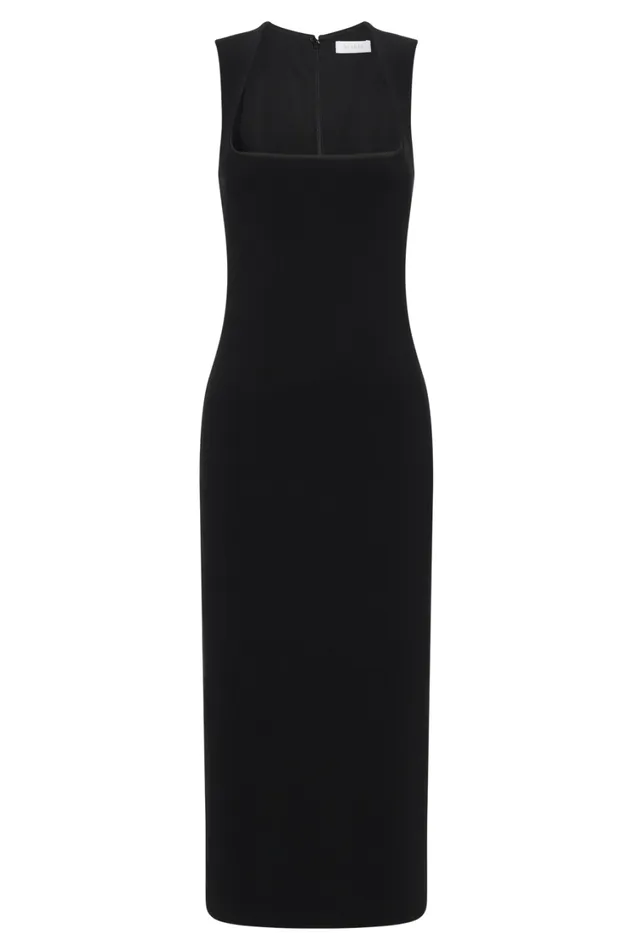 Women Meshki Dresses Frida Crepe Midi Dress 8211 Black