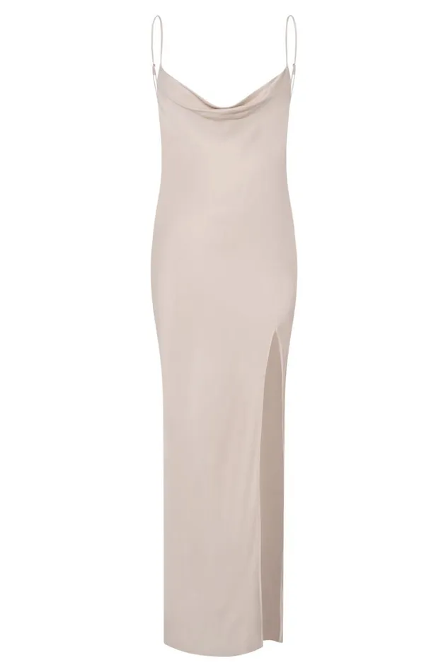 Women Meshki Dresses Jade Cowl Neck Backless Maxi Dress 8211 Bone Women Meshki Dresses Jade Cowl Neck Backless Maxi Dress 8211 Bone