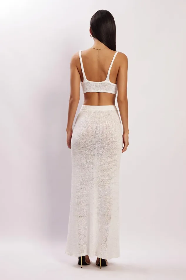 Women Meshki Tops Mary Knit Bralette 8211 White Women Meshki Tops Mary Knit Bralette 8211 White