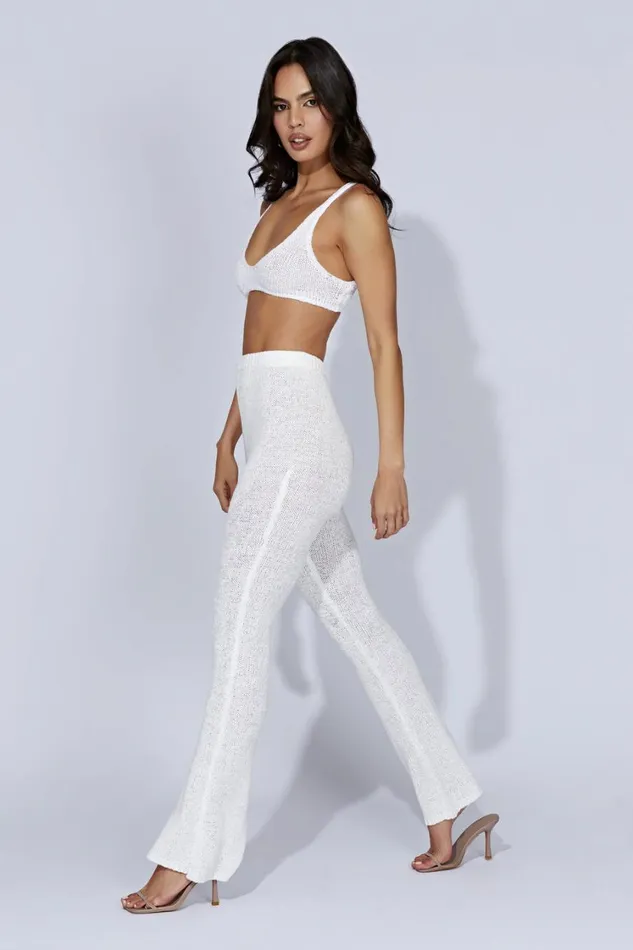 Women Meshki Tops Mary Knit Bralette 8211 White Women Meshki Tops Mary Knit Bralette 8211 White