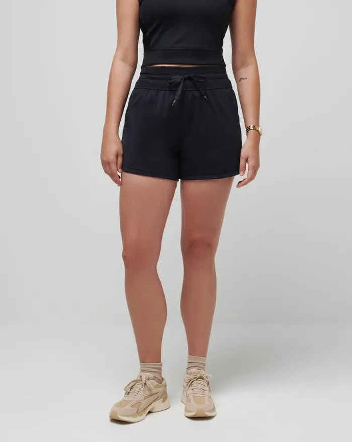 Women MOVEKNIT TIE SHORT Black TravisMathew Shorts
