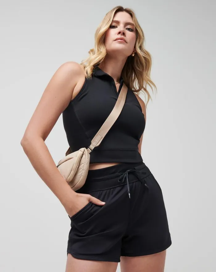 Women MOVEKNIT TIE SHORT Black TravisMathew Shorts