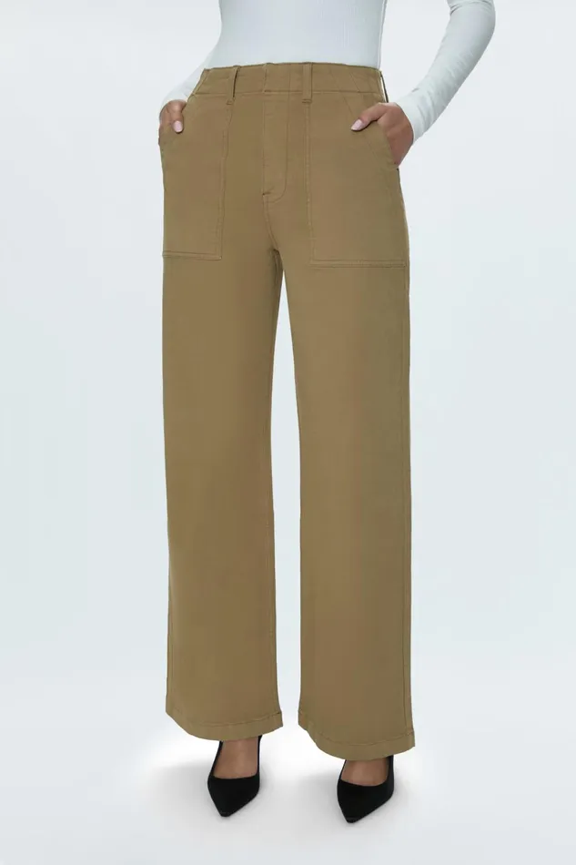 Women Nicole Wide Leg Pant 8211 Khaki Pistola Denim Pants