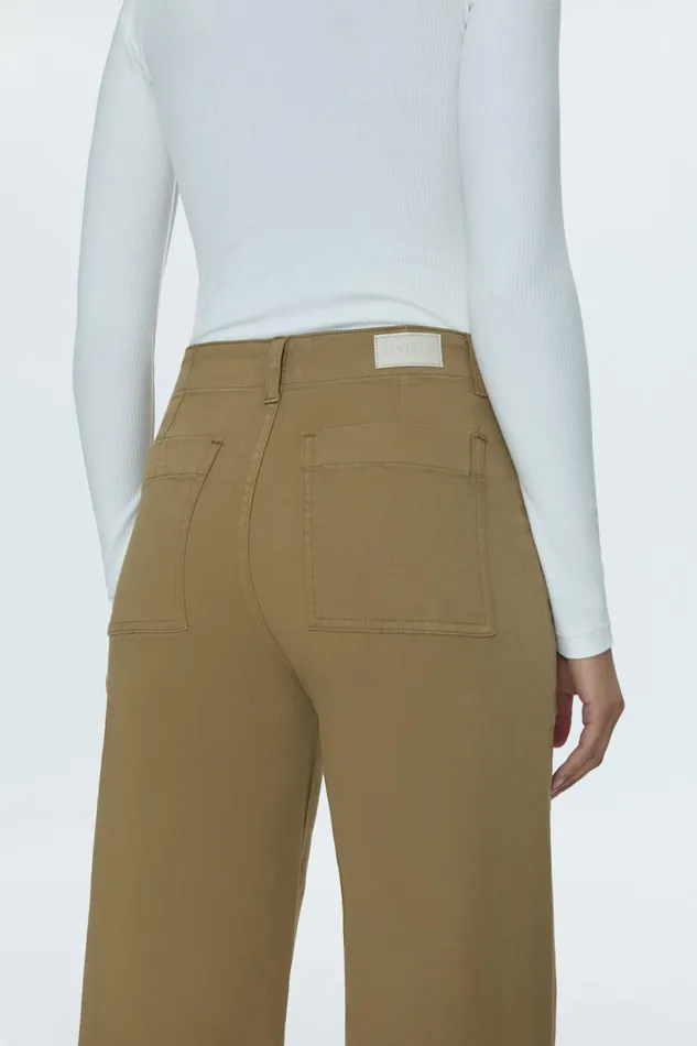 Women Nicole Wide Leg Pant 8211 Khaki Pistola Denim Pants