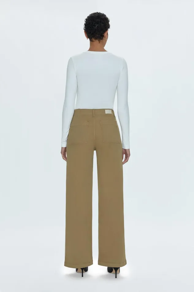 Women Nicole Wide Leg Pant 8211 Khaki Pistola Denim Pants