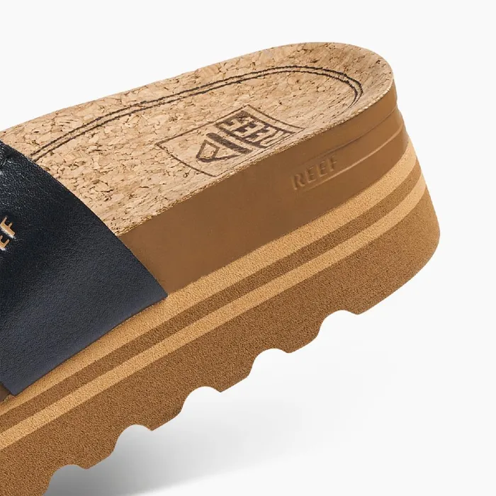 Women Reef Sandals Cushion Vista Hi Black Braid Women Reef Sandals Cushion Vista Hi Black Braid