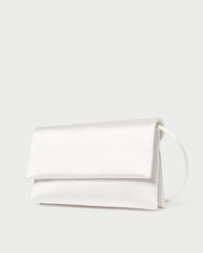Women Shoulder Bags Loeffler Randall Charlee Cream Satin Shoulder Bag I Shoulder Bags I Handbags