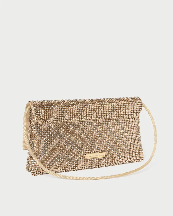 Women Shoulder Bags Loeffler Randall Charlee Gold Diamant Shoulder Bag I Shoulder Bags I Handbags
