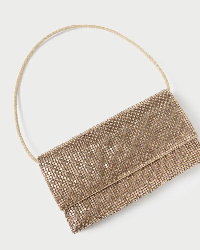 Women Shoulder Bags Loeffler Randall Charlee Gold Diamant Shoulder Bag I Shoulder Bags I Handbags