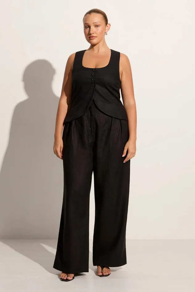 Women Stanze Vest Black Faithfull The Brand Tops Women Stanze Vest Black Faithfull The Brand Tops