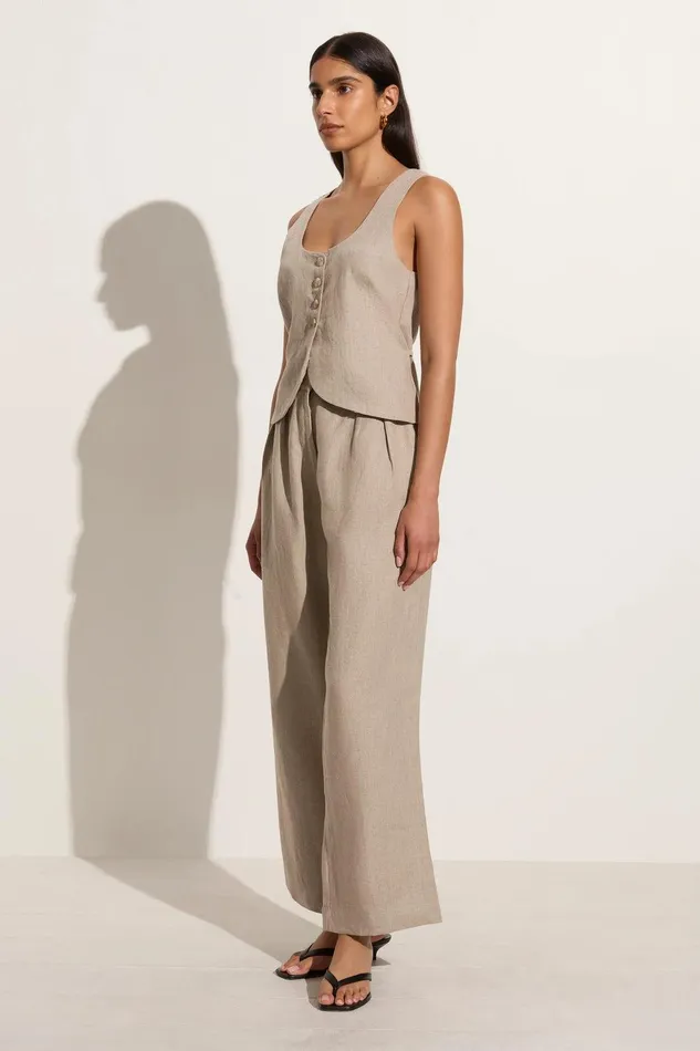 Women Stanze Vest Natural Faithfull The Brand Tops Women Stanze Vest Natural Faithfull The Brand Tops