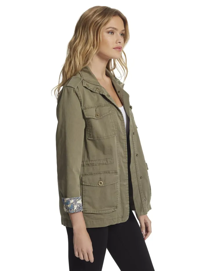 Women Sweaters Jessica Simpson Utility Jacket In Kalamata Kalamata
