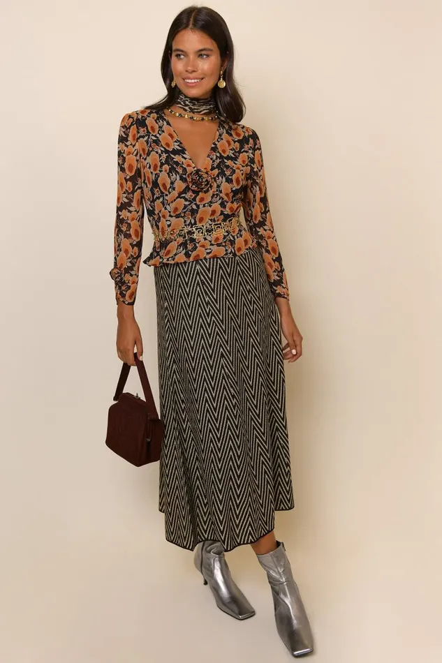 Women Tops RIXO Monterey Sienna Starlet Floral Women Tops RIXO Monterey Sienna Starlet Floral
