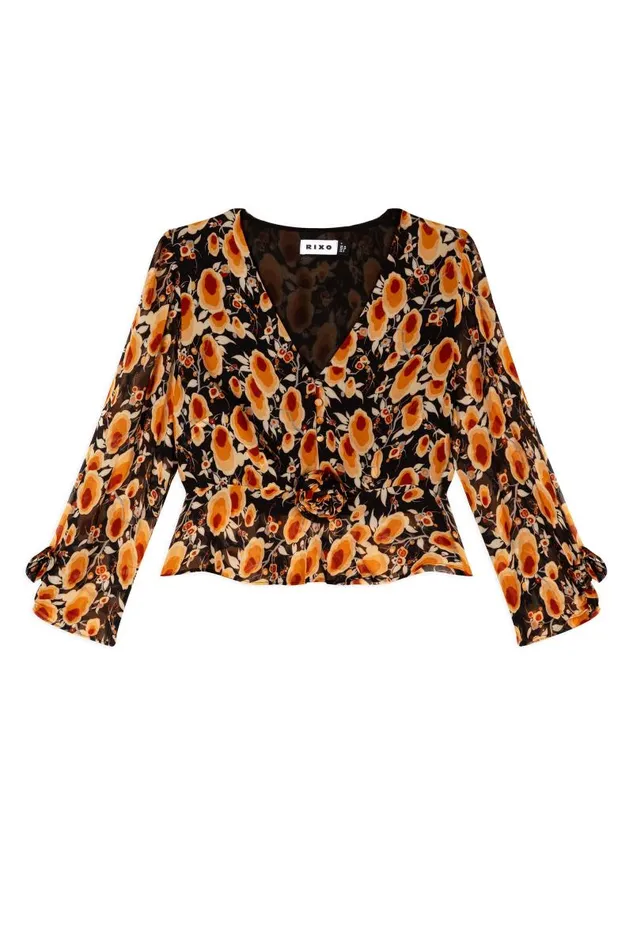 Women Tops RIXO Monterey Sienna Starlet Floral Women Tops RIXO Monterey Sienna Starlet Floral