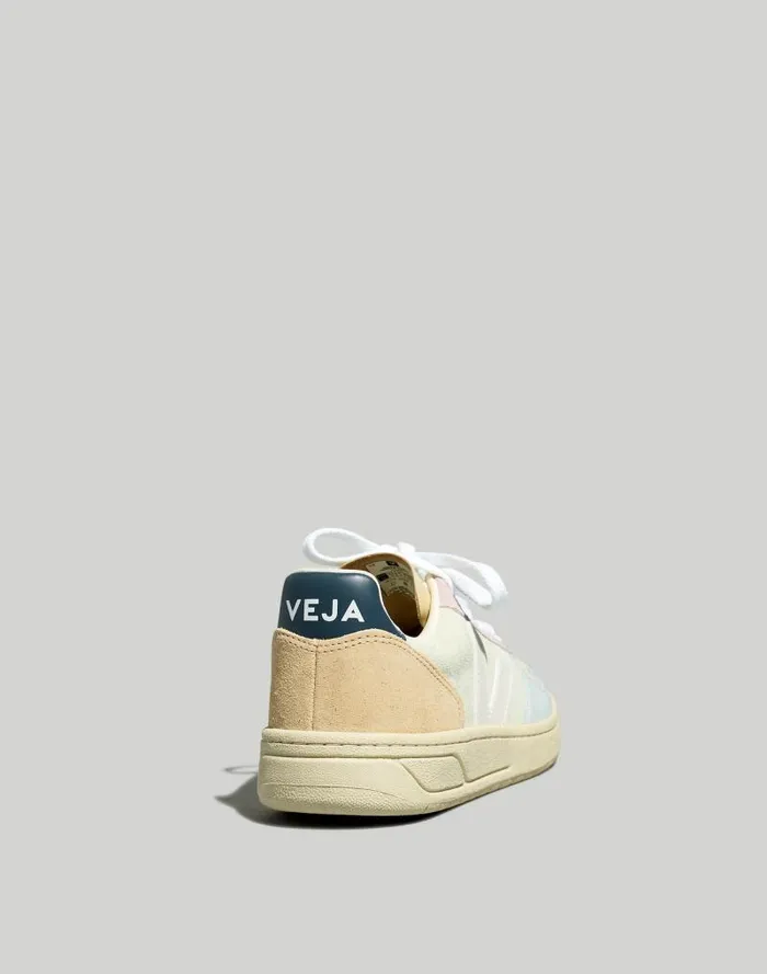 Women Veja Suede V10 Sneakers In Blue Jade White Multico Madewell Sneakers